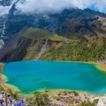 Laguna Humantay Turquesa Flores Silvestres Glaciar Peru