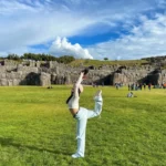 Turista Sacsayhuaman Fortaleza Inca Cusco